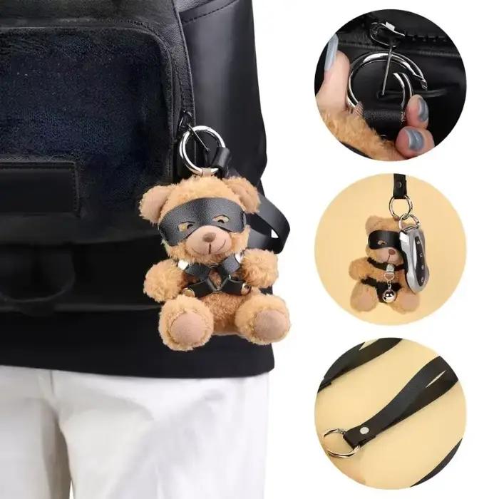 RTET – cadeaux de saint-valentin pour elle ou lui, ours amateur BDSM pour cadeau dominant soumis, ours en peluche fétichiste crépu, cadeaux de Bondage