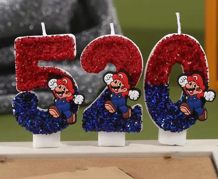 Bougie d'anniversaire Super Boy pour enfants