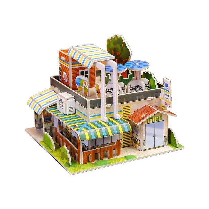 Papier 3D Puzzle bricolage assemblé à la main modèle de construction jouets éducatifs maternelle prix pour enfants cadeaux jouets éducatifs