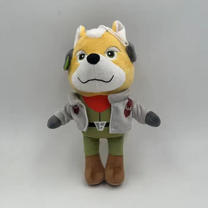 Peluches Game Star Fox : Figurines Anime Fox McCloud et Peppy Hare – Jouets en Peluche Doux pour Enfants