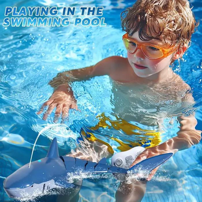 RC requin télécommande baleine pulvérisation eau enfants robot jouet radiocommandé bateaux piscine jouets pour garçons