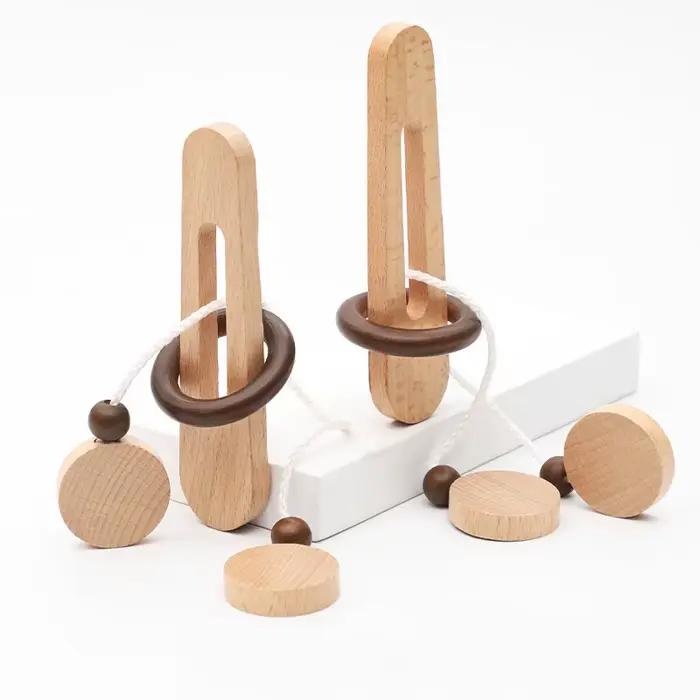Jouets de décompression en bois