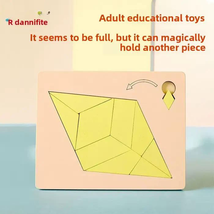 Puzzle Impossible en bois puzzle coulissant défi insolvable pièces supplémentaires mystère pour adultes adolescents cadeau anniversaire Noël