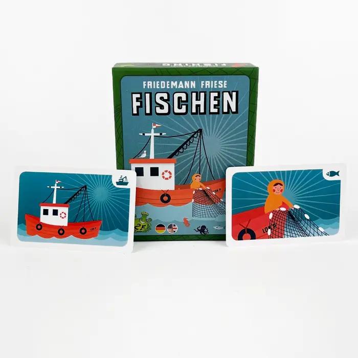 Jeu de société FISHING – Manuel en anglais et en allemand | Jeu de cartes portable pour fête de famille | Plaisir sans