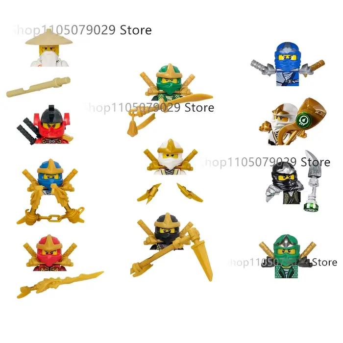 Figurines de dessin animé Ninja Jay Lloyd Kai Zane Nya Cole Harumi, blocs de construction, jouets, briques, modèle, cadeaux d'anniversaire pour enfants