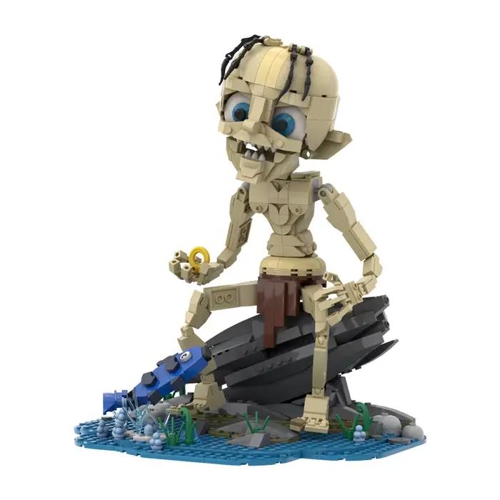 560 pièces MOC Gollum poupée modèle blocs de construction anneaux film Timid horreur sombre