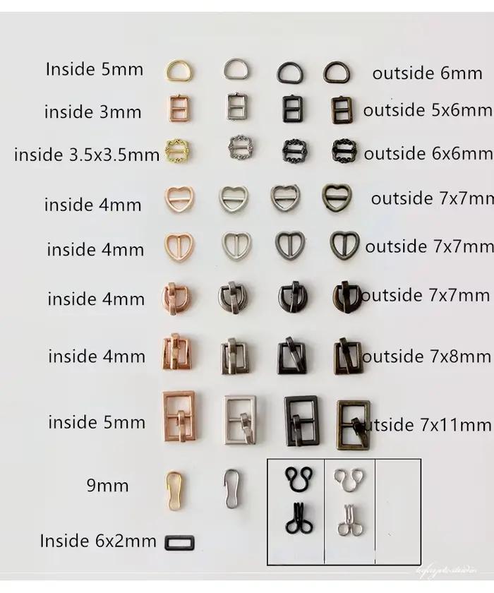 Mini boutons métalliques pour bricolage de vêtements de poupées, sac en jeans, boucles métalliques, vêtements faits main, boutons de scrapbooking, 20 pièces pour occassions spéciales