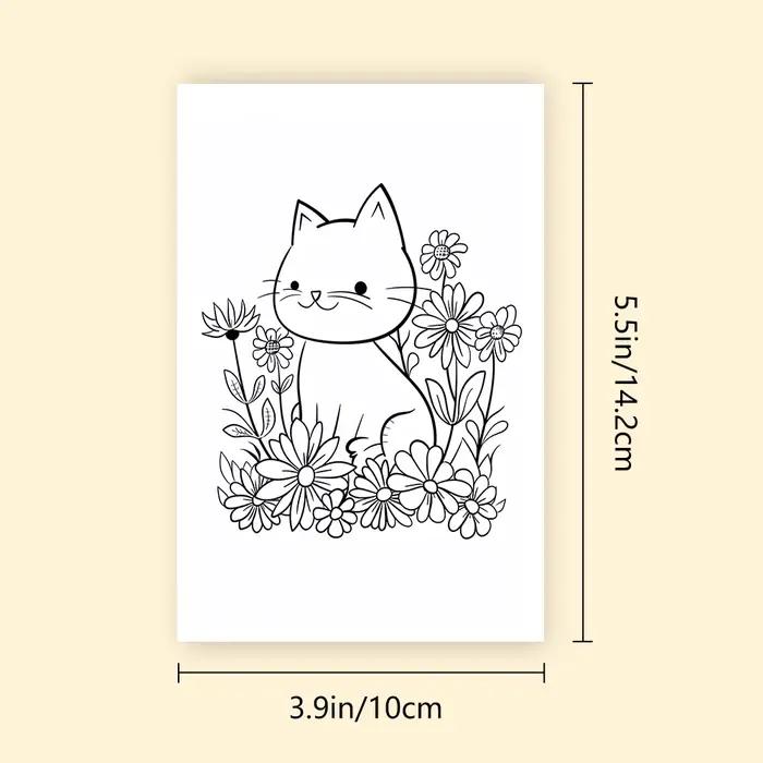 Cartes de coloriage d'animaux