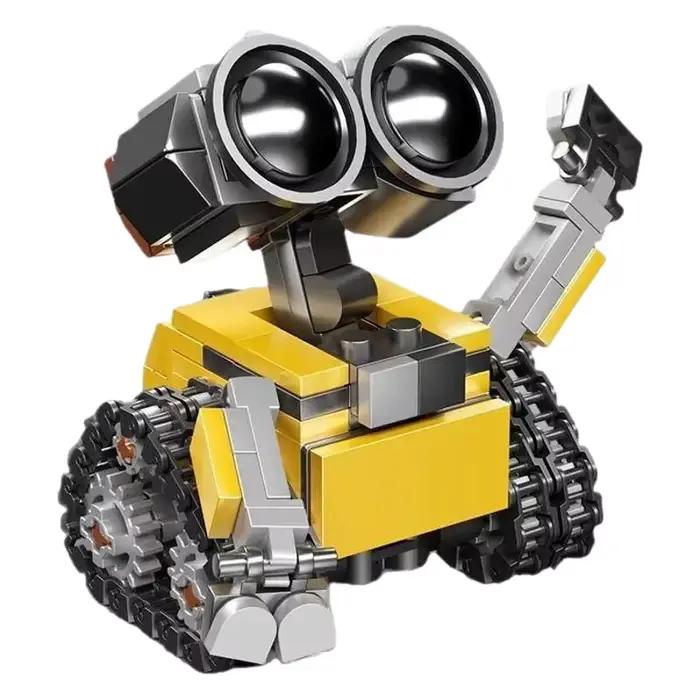 Kit de Modélisation Robot à Petites Particules Wall.E Eve, Figurine d'Action, Jouet Éducatif, à Construire, à Collectionner, Sans Effets Spéciaux, Cadeau