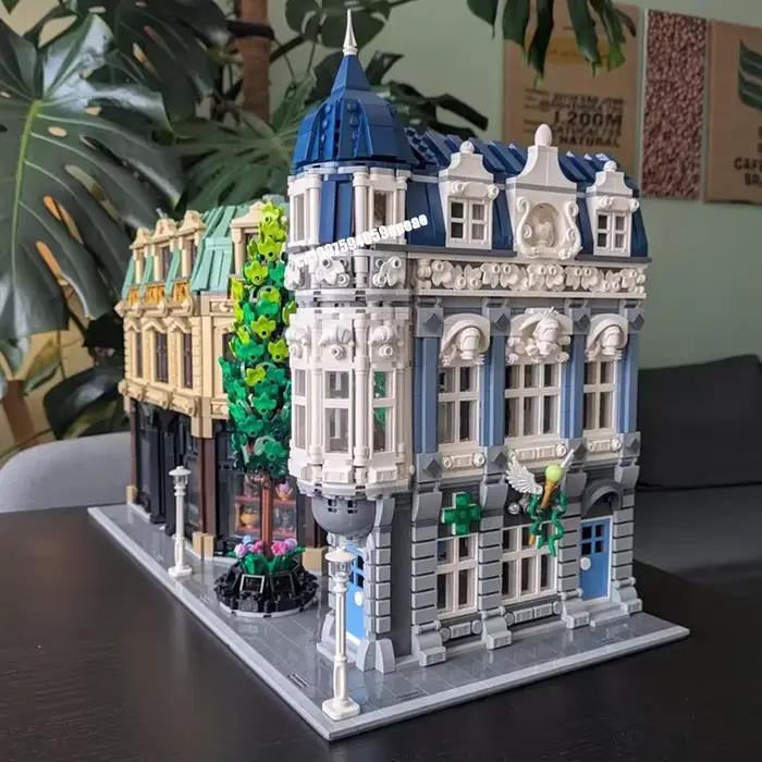 Nouveau 10507 pièces ville vente chaude Street View Moc vieux modèle détrique Puzzle personnalisé bricolage idées créatives enfant jouet cadeau d'anniversaire
