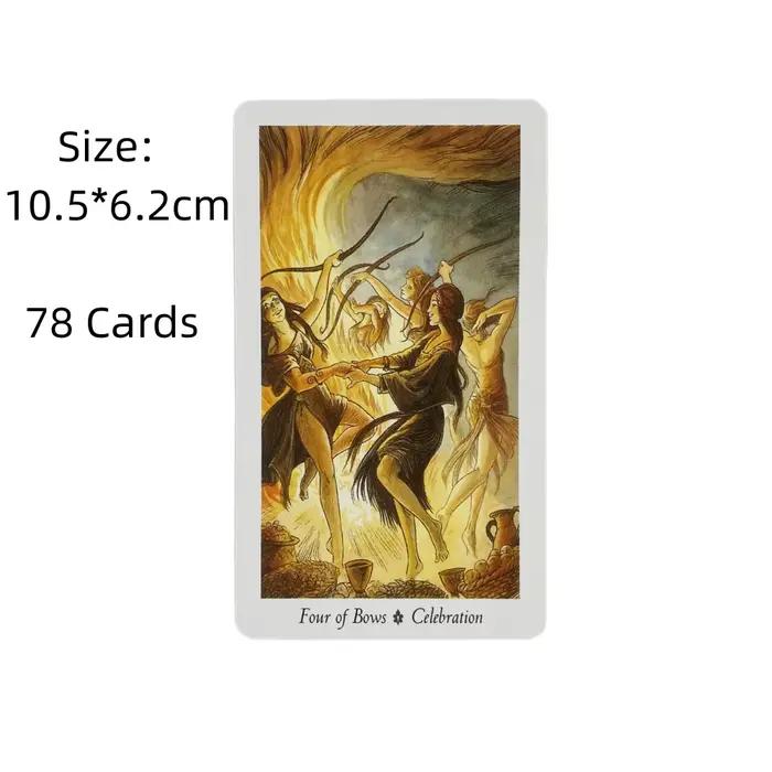 Cartes de Tarot The Wild Wood A 78 Oracle, édition de Divination des visions anglaises, jeu de société