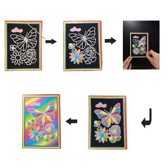 Jouets de peinture à gratter pour enfants