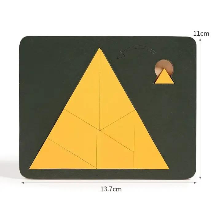 Puzzle triangulaire de forme irrégulière