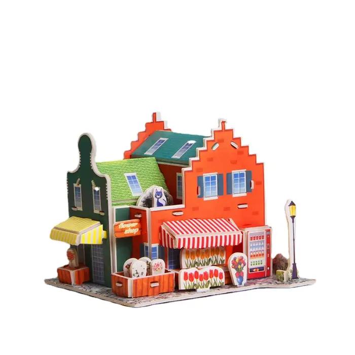 Papier 3D Puzzle bricolage assemblé à la main modèle de construction jouets éducatifs maternelle prix pour enfants cadeaux jouets éducatifs