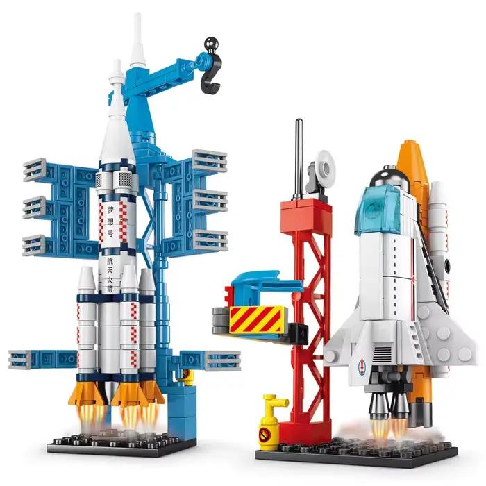 Puzzle Fusée Spatiale 107 Pièces Construction Blocs Bricolage Enfant Garçon Fille Occasions Spéciales