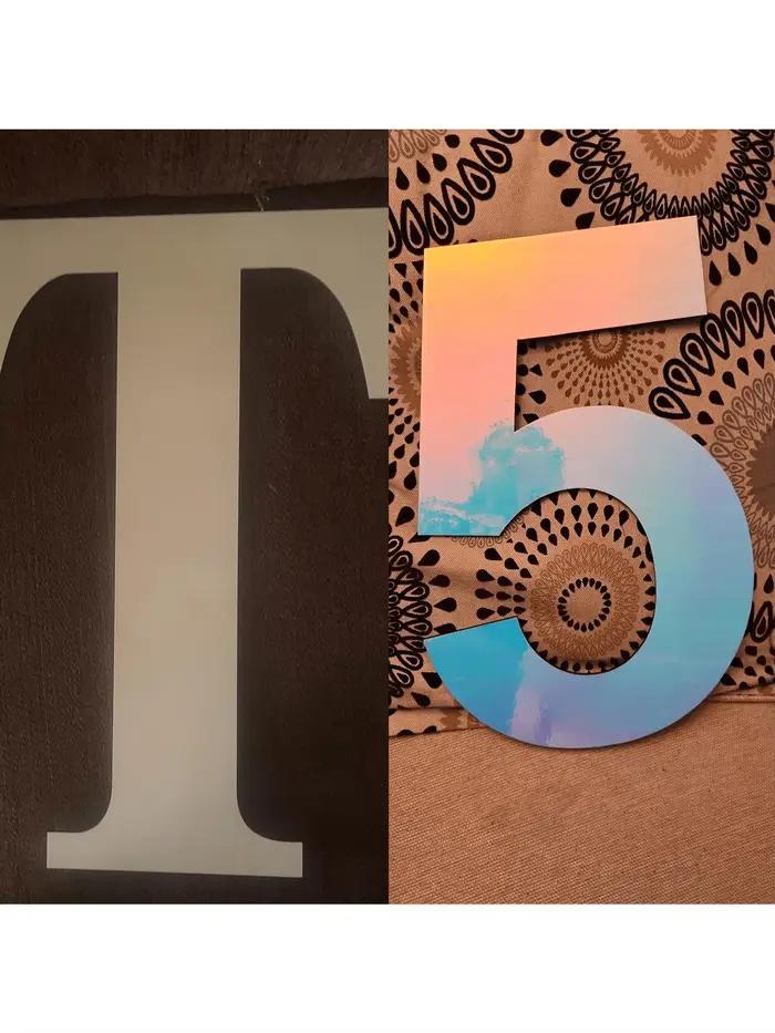 Grands lettres en bois de 45cm/17 pouces
