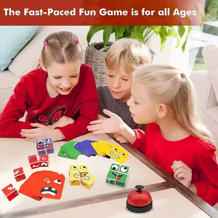 Puzzle interactif éducatif en plastique multicolore pour enfants pensée logique apprendre jouer Noël Halloween cadeau développement cognitive occasion spéciale