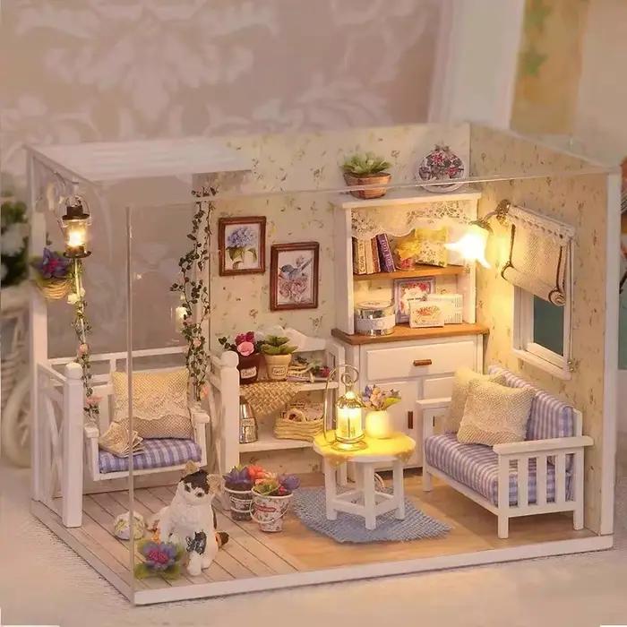 Kit de Construction de maison Miniature à monter soi-même