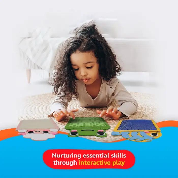 Tapis sensoriel sur le thème des animaux Montessori