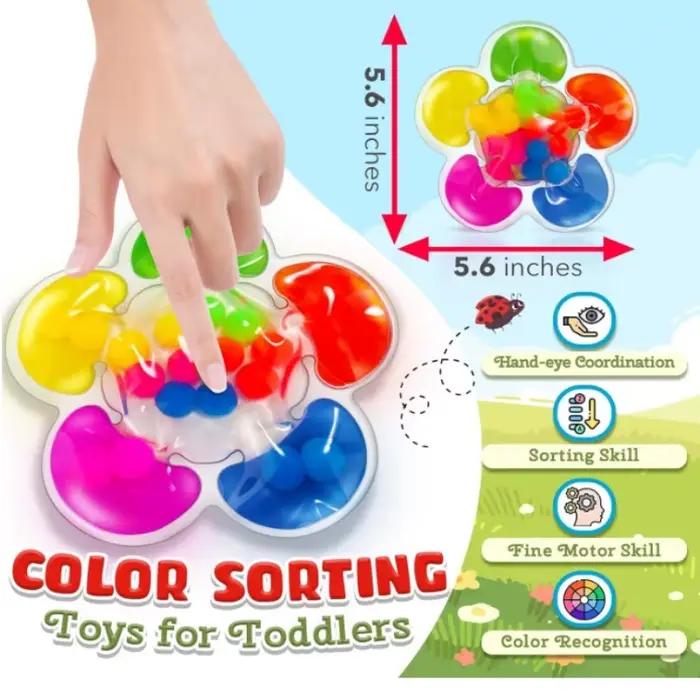 Jouets sensoriels de tri des couleurs de 10ml