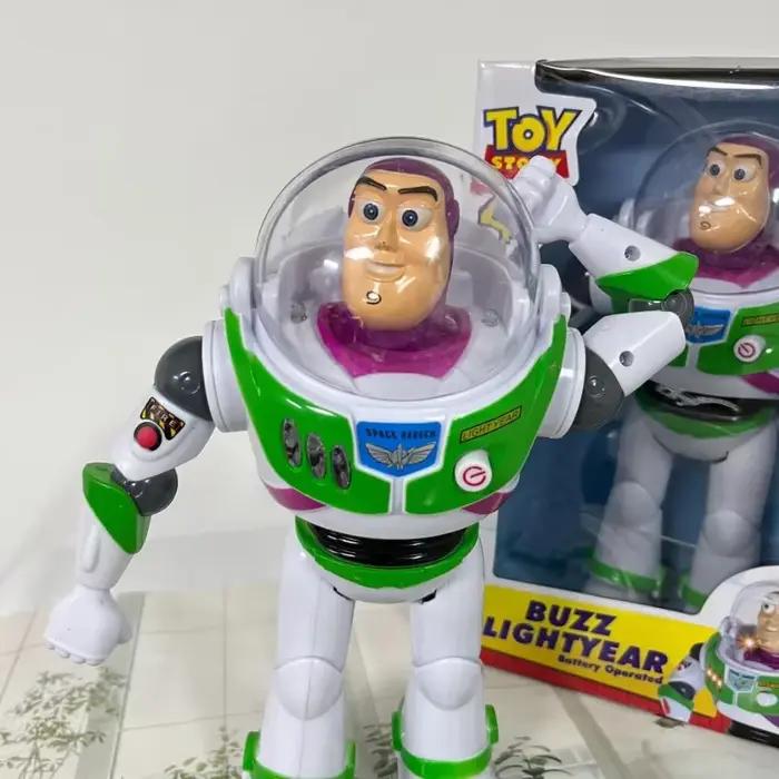 Figurines parlantes Disney Pixar Toy Story 4 Buzz Lightyear, 33cm, modèle de poupée à corps en tissu, collection limitée, jouets décoratifs, cadeau