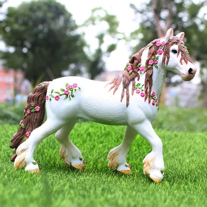 Bricolage modèle de course de chevaux cavalier ferme Figurines d'animaux