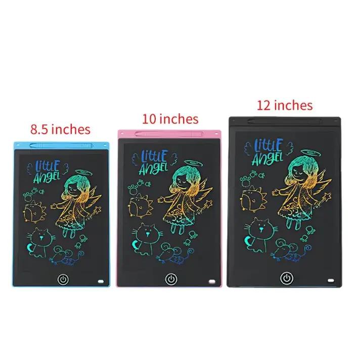 Tablette de dessin LCD 6.5/8.5/10/12 pouces pour enfants