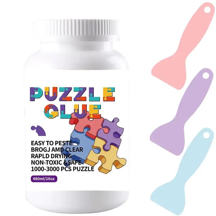 Colle transparente pour puzzles