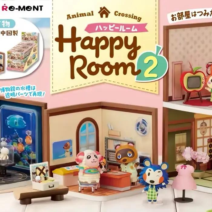 Nouvelle série Re-Ment Animal Crossing Happy Home 2 2026 : Scène miniature de chambre de personnage, figurine de dessin animé mignonne, jouet, cadeaux d'anniversaire