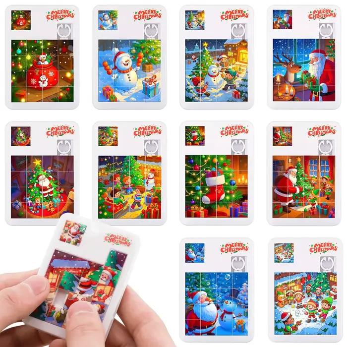 Puzzle de 16 grilles de dessin animé de noël