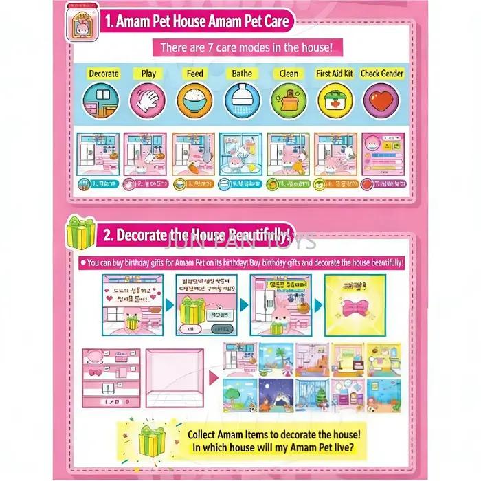Jeu de nourriture virtuelle interactif électronique miniature coréen Yummy Jam House