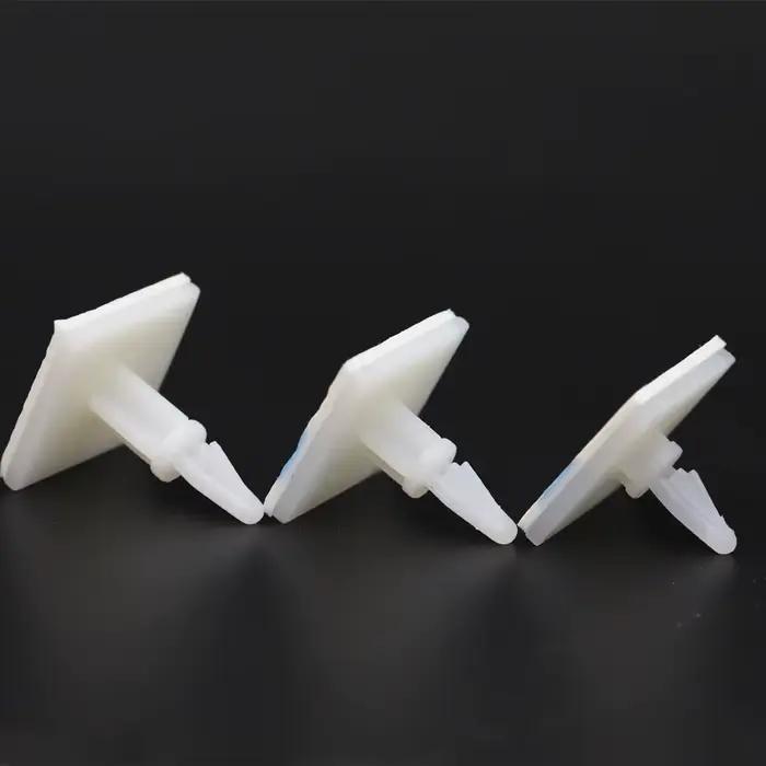 ASS-5/6/8/10/13/16 20*20mm Nylon 4mm alésage PCB Support de carte verrouillage Snap-In pilier fixe adhésif colonne entretoise entretoise