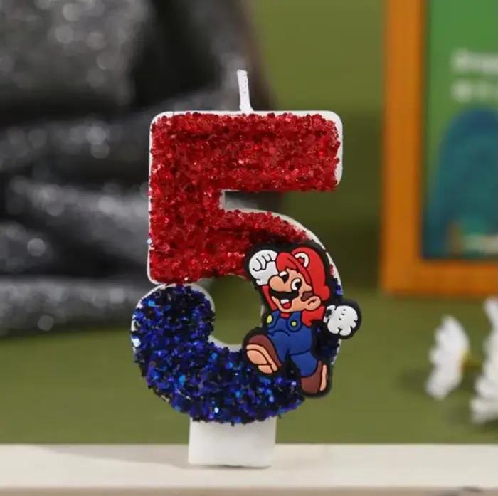 Bougie d'anniversaire Super Boy pour enfants