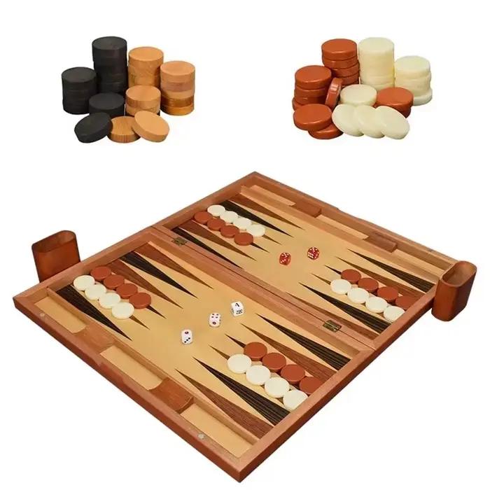 Jeu d'échecs de luxe en bois de 11 à 17 pouces