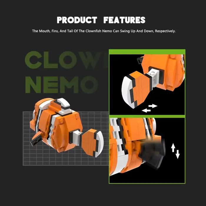 Blocs de construction MOC de poisson clown