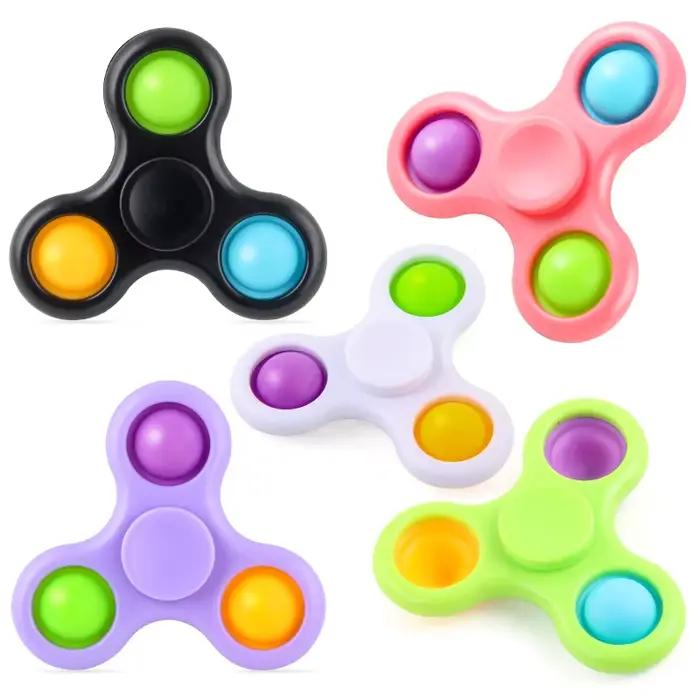 Nouveau Fidget Spinner jouets main doigt multicolore Spnining haut soulagement du Stress décompression adultes jouet