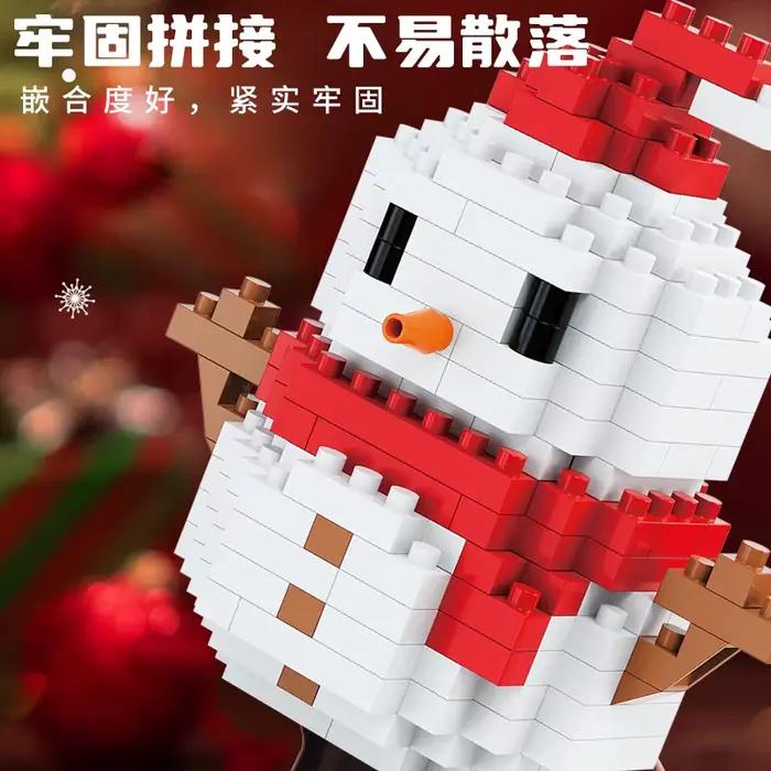 Rennes cadeaux de noël Mini Brock jouets de Construction pour enfants de 7 à 10 ans constructeur adulte briques du père