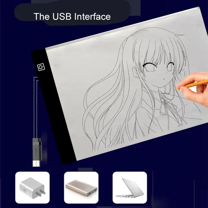 Bloc-notes à lumière LED réglable pour enfants