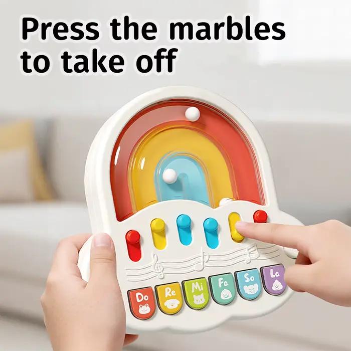 Mini Piano Musical Nuage Cartoon - Jouet Éducatif pour le Développement de la Petite Enfance. Disponible en plusieurs modes avec une gameplay amusante.