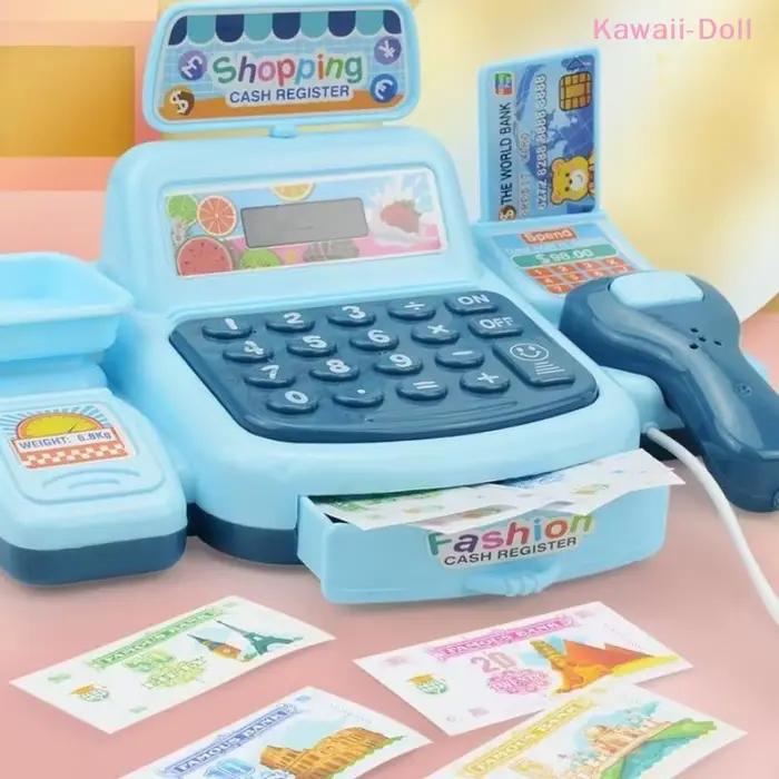 [DO] 1 Ensemble de Jouets de Simulation de Caisse de Supermarché avec Effets Lumineux et Sonores