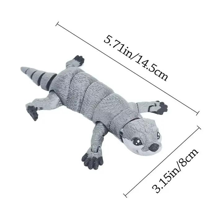 Design créatif 3D imprimé loutre multi-articulé mobile PLA
