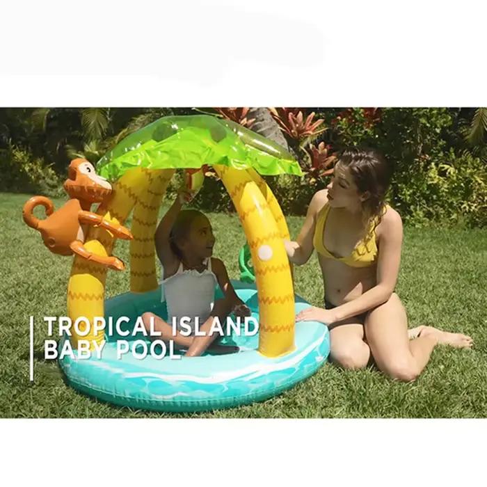 Piscine gonflable avec parasol pour enfants