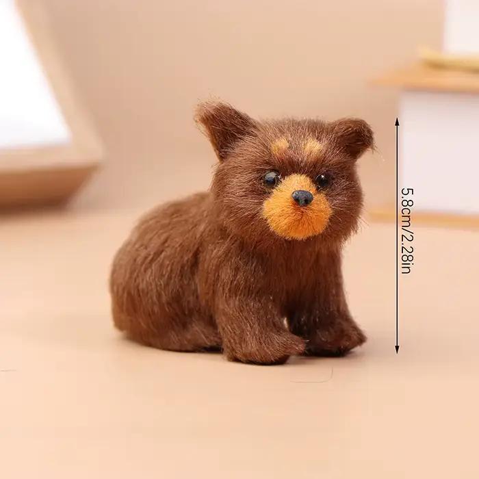 Figurines d'animaux ours brun