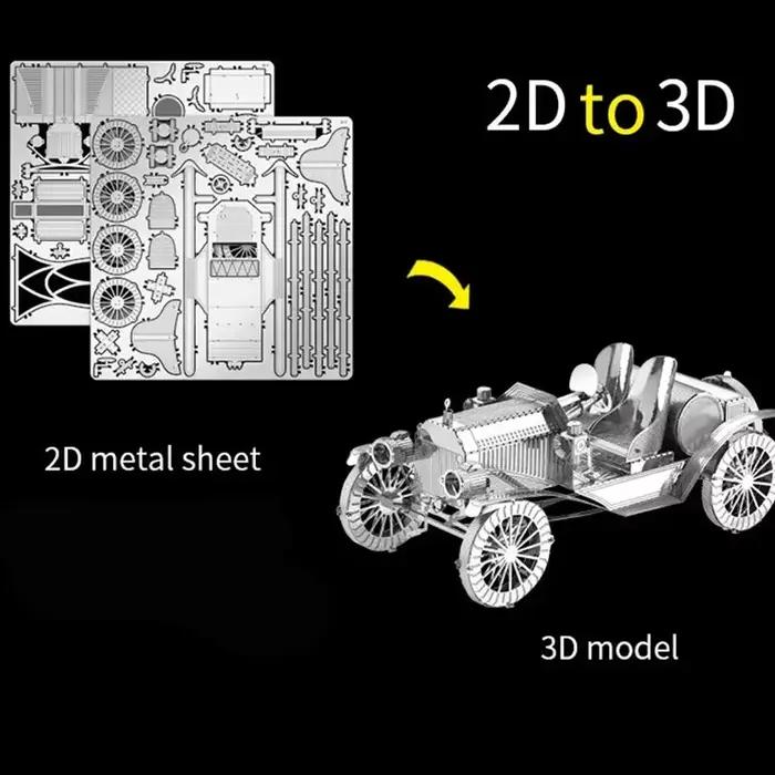 Puzzle 3D en métal vintage pour enfants