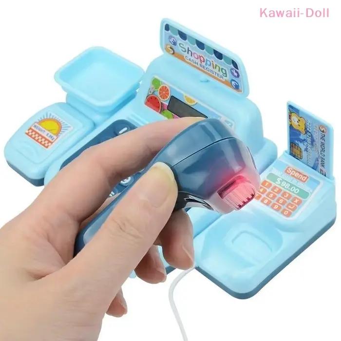 [DO] 1 Ensemble de Jouets de Simulation de Caisse de Supermarché avec Effets Lumineux et Sonores