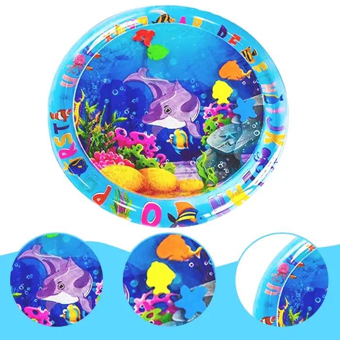 Nouveau tapis de jeu d'eau rond en PVC pour bébé