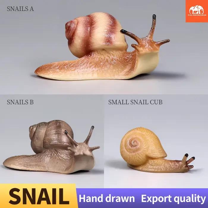 Figurines d'escargots éducatives pour enfants