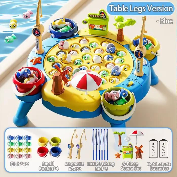 Jouet de pêche magnétique éducatif pour enfants développement motricité fine concentration jeu coopératif occasions spéciales anniversaire noël