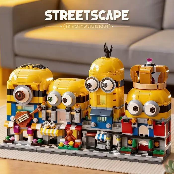 Jouet de puzzle interactif en blocs miniatures de 4 pièces