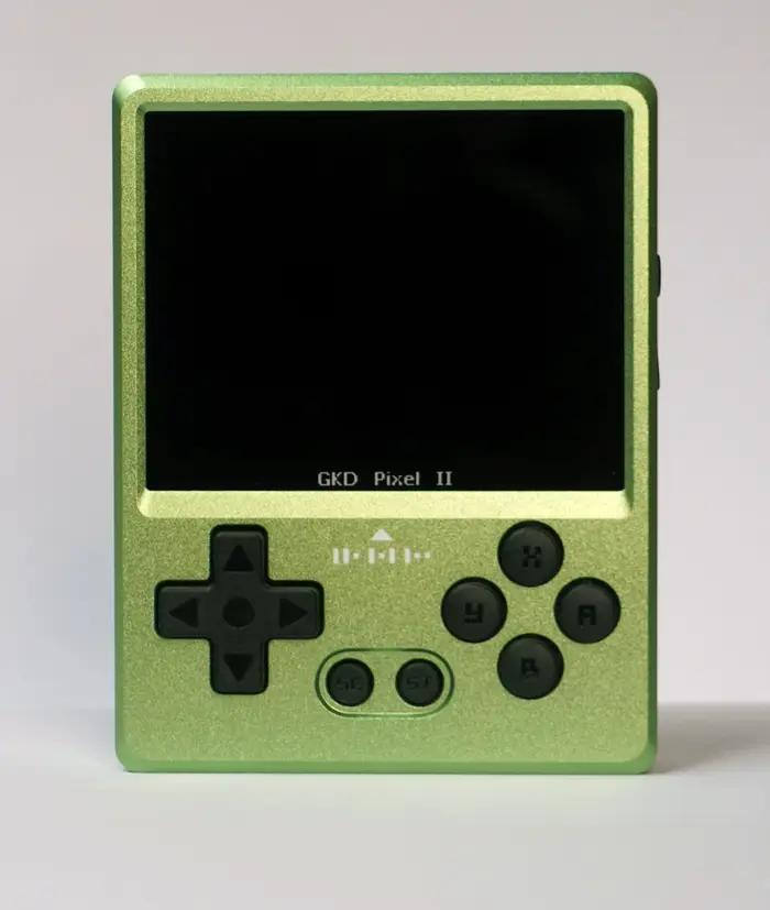 Console de jeu Gkd Pixel 2 en alliage d'aluminium, écran IPS de 2,4 pouces, console de jeu Kiddy Pixel RK3326S disponible en version console de jeu CNC, cadeau